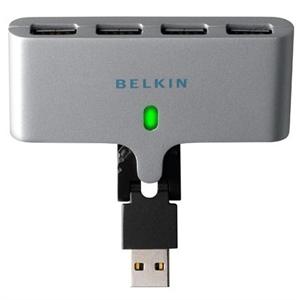 Belkin贝尔金 F5U415zh 可旋式高速USB2.0 4口集线器