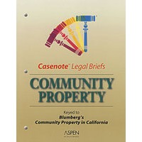 对应于Blumberg的夫妻共有财产法Community Property: Keyed to Blumberg's 4e