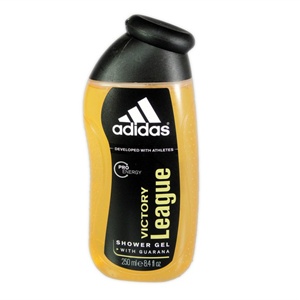 货到付款 adidas阿迪达斯男士沐浴露250ml 浴液 香型--征服
