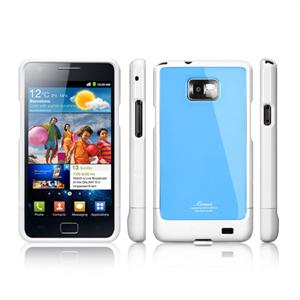 韩国SGP Linear 三星i9100 Galaxy S2彩壳 保护壳 白边蓝背