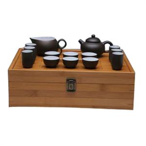 我顶 礼品套装宜兴 茶具 功夫 茶具 竹盒茶具 普洱茶具 有茶盘