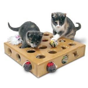 出口德国猫藏宝玩具箱17洞/开发智力/猫咪最爱 猫抓板