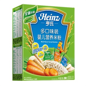 亨氏多口味装营养米粉(初期-36个月)200G/盒