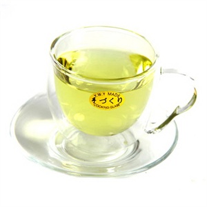 一屋窑85ml耐热玻璃双层茶杯+碟FH-353P