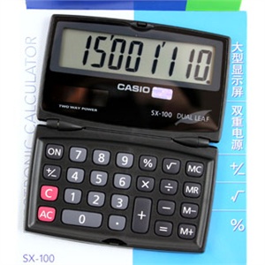 casio 卡西欧 sx100 折叠 计算器 100