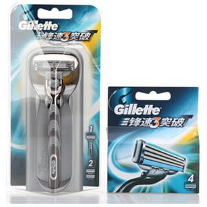 吉列Gillette吉列锋速3突破套装1刀架6刀片