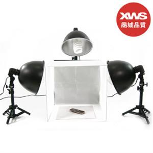 60CM摄影棚配3摄影灯套装 方棚/摄影器材/产品/送倒影板 zlx