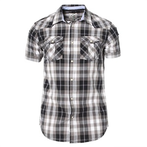 JACKJONES 杰克琼斯 正品 男装 纯棉短袖 男士 衬衫 2204081