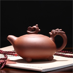 【茗臣尚品】鱼跃壶 原矿清水泥 茶具/水杯/保温杯/保温壶