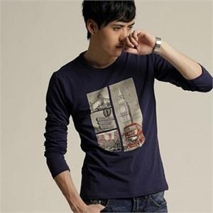 【品牌直供】Culk 2012春装新品韩版男装长袖T恤 T120