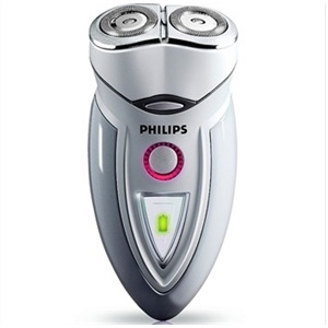 飞利浦（Philips）HQ6070 锋驰系列双刀头电动剃须刀 清爽白
