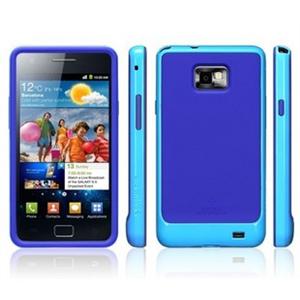 韩国SGP I9100 Galaxy S2 保护套 硅胶套 EX 边框+硅胶 蓝色