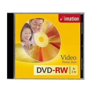 【当当销售配送】IMATION 怡敏信 DVD-RW 4X 4.7GB 商务银盘 单片盒装 刻录盘