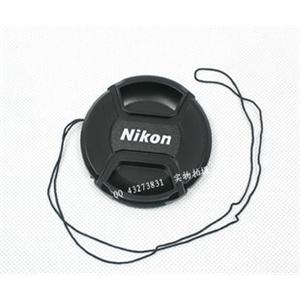 尼康 72mm 带 NIKON 字 带绳镜头盖 中捏式