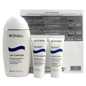 Biotherm 碧欧泉 三件套(丝滑身体磨砂霜20ml+丝滑沐浴乳20ml+丝滑润体乳125ml)