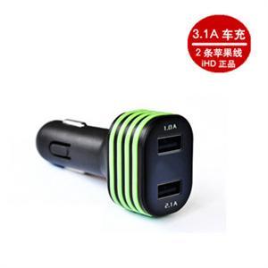iHD 双 USB 5V/3.1A 奢华 2.1A ipad ipad2 1A iphone 4 4S 车充