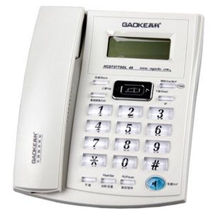 高科T100A 精品电话 不用电池来电显示 自动IP 3组闹钟电话机