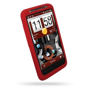 香港Springhk HTC Desire HD A9191 硅胶套 手机套 红色 送屏擦