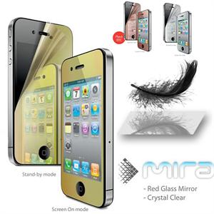 卡登仕 苹果 Apple iphone 4代 镜面屏幕膜 Mira系列 可做镜子 金