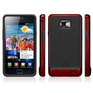 韩国SGP I9100 Galaxy S2 保护套 硅胶套 EX 边框+硅胶 红色