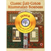 经典全彩灯光装饰图集（书和光盘）Classic Full-Color Illuminated Borders CD-ROM and Book