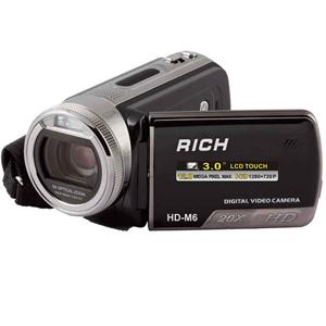 莱彩RICH HD-M6 高清数码摄像机 HDV 特价 触摸屏 防抖 1200W