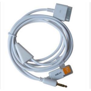 BJ 苹果iPhone4 3GS touch IPAD AUX车载音频线 充电线 数据线BFZ
