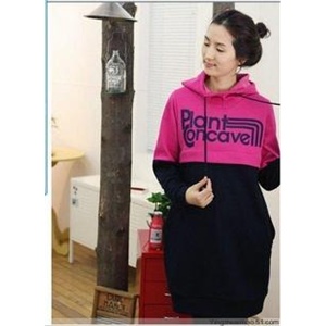 星崎舞 时尚字母拉哺乳衣 喂奶衣孕妇长款卫衣YZ字母哺乳衣
