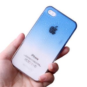 苹果 iphone4 渐变色 超薄水滴手机壳 白色手机首选手机套PGX