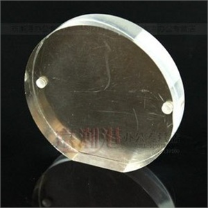 强磁亚克力相框 直径80mm 圆形仿水晶相框 相架 展示架 6351