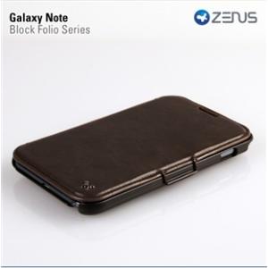 Zenus三星 i9228 N7000 i9220 原装皮套 商务后盖皮套（棕色）