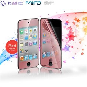 卡登仕 苹果IPOD TOUCH 4代 Mira镜面膜 屏幕保护贴膜 红色