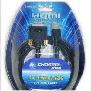 秋叶原 高清线 Q-542 DVI转HDMI 高清线2米 电脑接电视