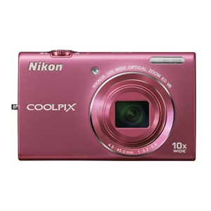 【当当自营】 Nikon尼康 COOLPIX S6200 便携数码相机 粉色（1602万像素 2.7寸屏 10倍光变 25mm广角 滤镜）