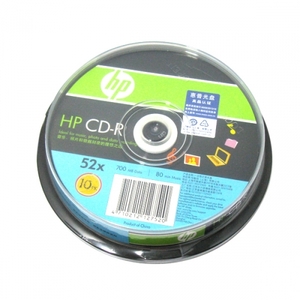 【当当自营】惠普HP CD-R 10片 刻录盘