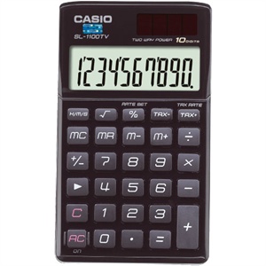 卡西欧商务魅雅计算器SL-1100TV-BK
