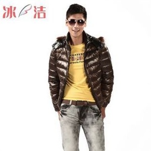 2011新款BG11107 冰洁羽绒服 正品 男式动感茄克