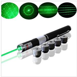 oxlasers 50mW 绒布盒装5头5合1满天星绿光激光笔 绿光笔 激光笔