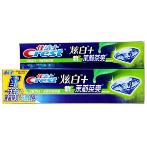 佳洁士 茶爽炫白牙膏180g送茶爽炫白60g