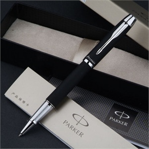 Parker/派克IM系列磨砂黑杆白夹宝珠笔