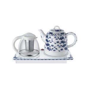 正品 荣事达陶瓷 套装电热水壶 青花瓷水壶 电水壶 TCE1211 1.2L