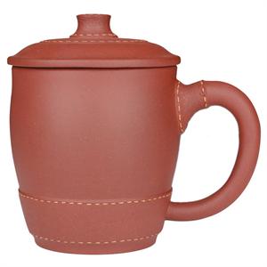 【茗臣尚品】宜兴*杯 皮革杯#1 办公杯 清水泥