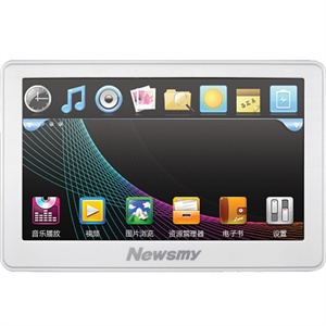 【当当销售配送】纽曼(Newsmy)MP5播放器 A40HD 8G(白色） 4.3英寸高清触摸屏