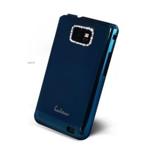 特价！韩国梦工厂 施华洛世奇水晶钻 GALAXY S2 I9100外壳 淡雅蓝