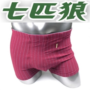 1 兰精粘胶贴筋色织平角裤