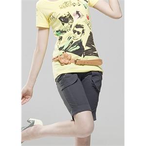 2色~~法国ZLUCIE品牌~~ZLXK-004卡其布休闲多袋五分裤