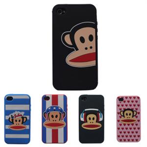 晶牌大嘴猴系列 iphone 4 手机套 软硅胶套 外壳 保护套