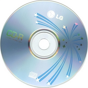【当当销售配送】LG CD-R 52X 700MB 烟火蓝 50片桶装 刻录盘