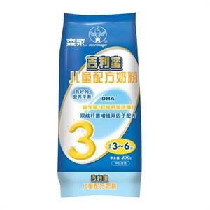 森永 吉利蜜幼童配方奶粉3段 400g*24袋(3岁～6岁)