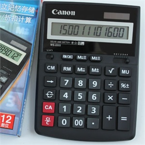 canon 佳能 ws2222h 计算器 ws2222 2222 2222h